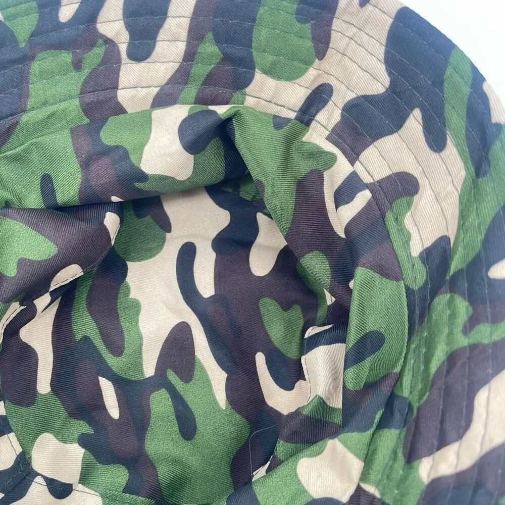 Reversible Toddler Bucket Hat Camo & Tan | Unisex Packable Sun Hat Kids Ages 2–5